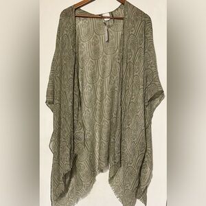 Sonoma Olive OS Sheer Cover Up NWT ONE SIZE